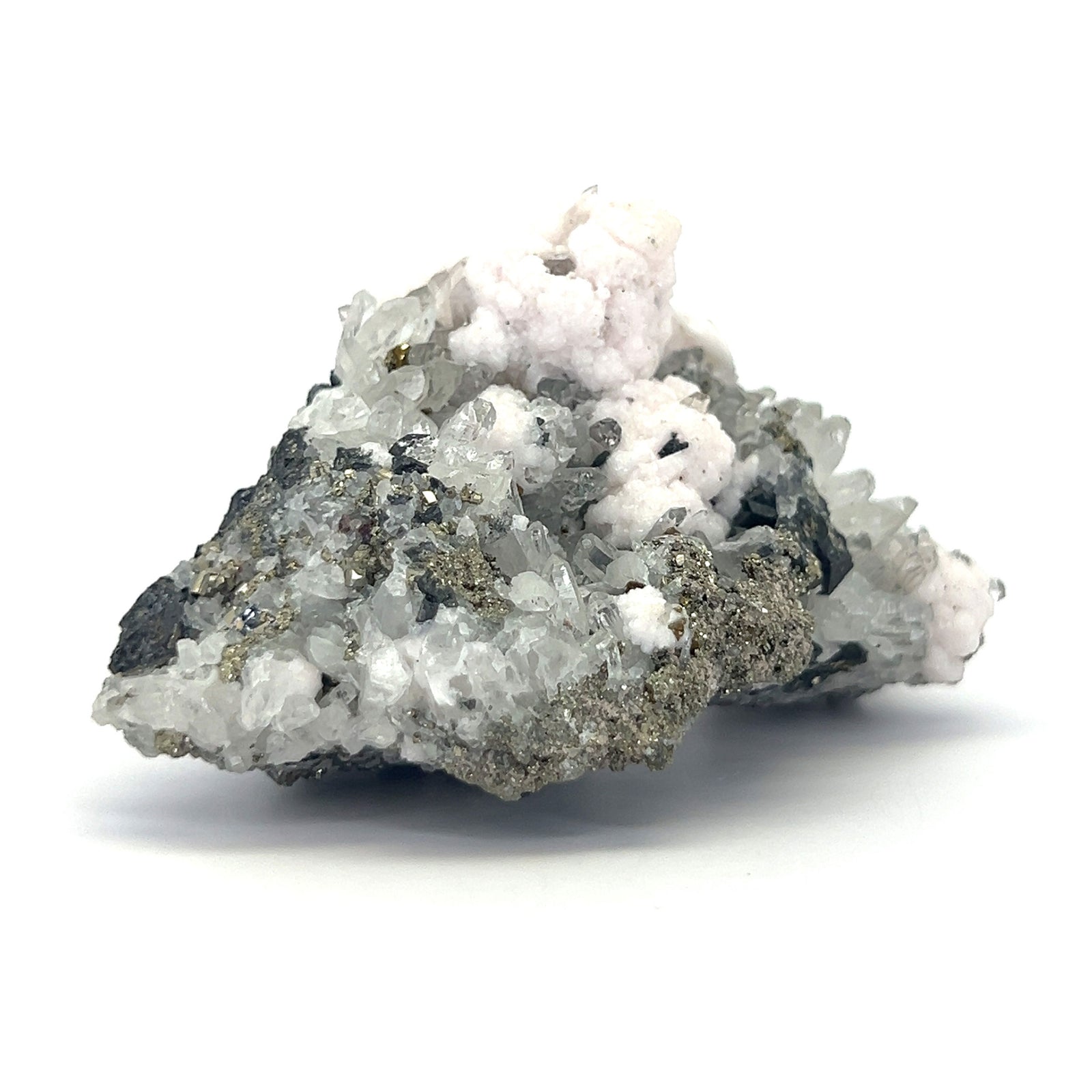 Calcite Quartz with Pyrite