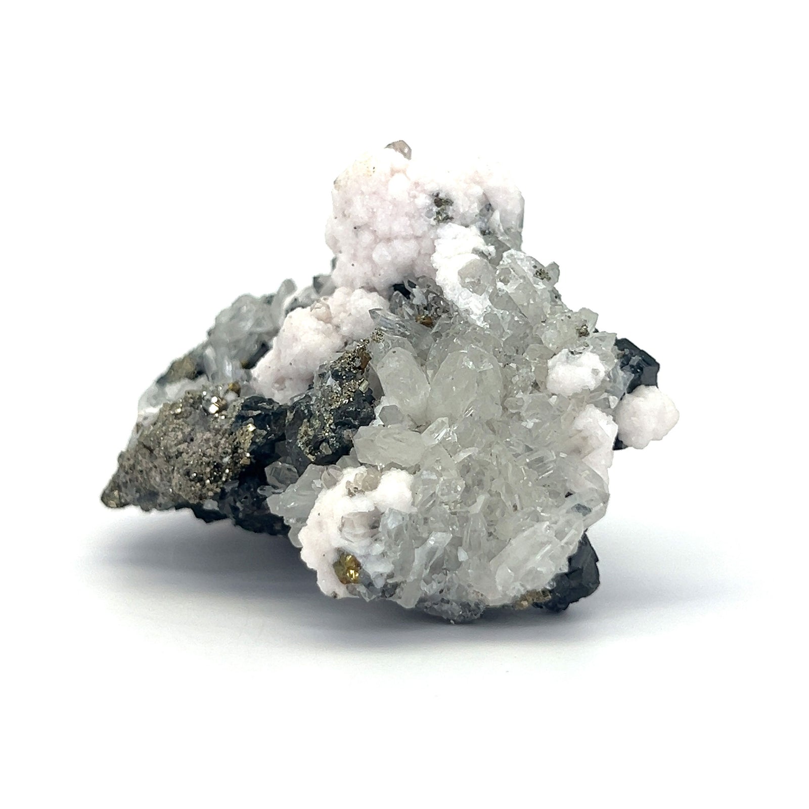 Calcite Quartz with Pyrite