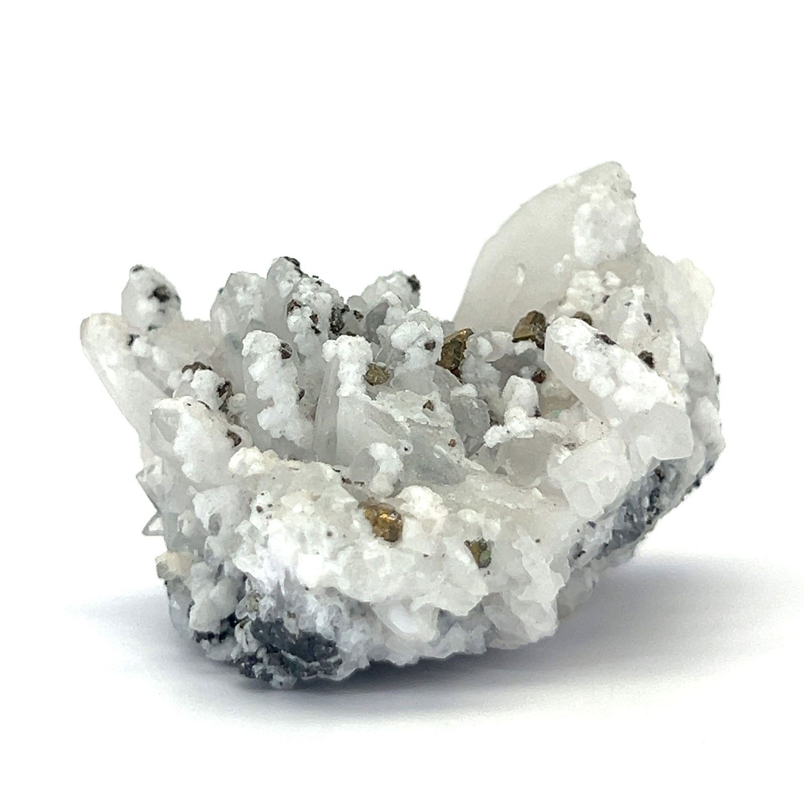 Calcite Quartz with Pyrite