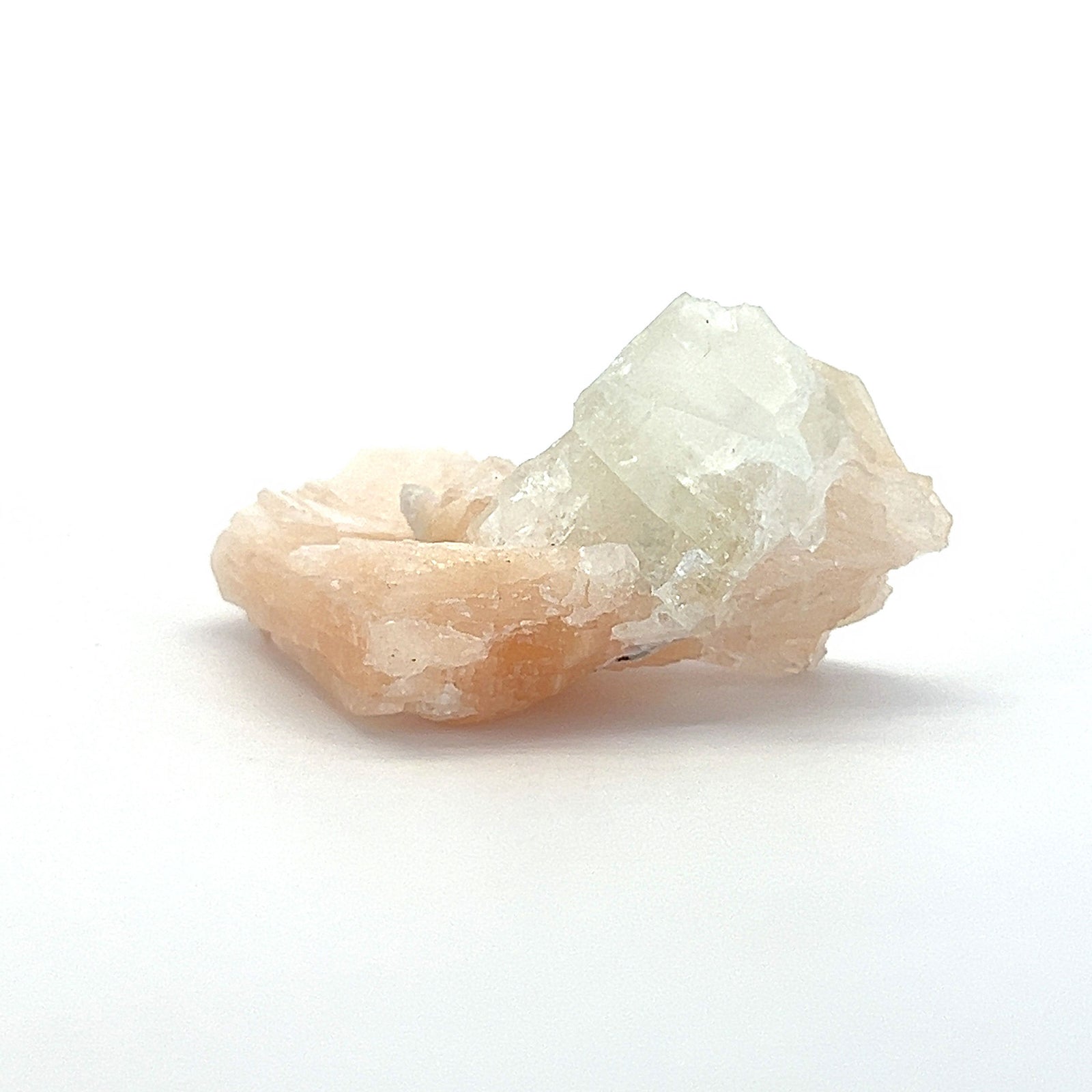 Stilbite w/ Apophyllite Crystal
