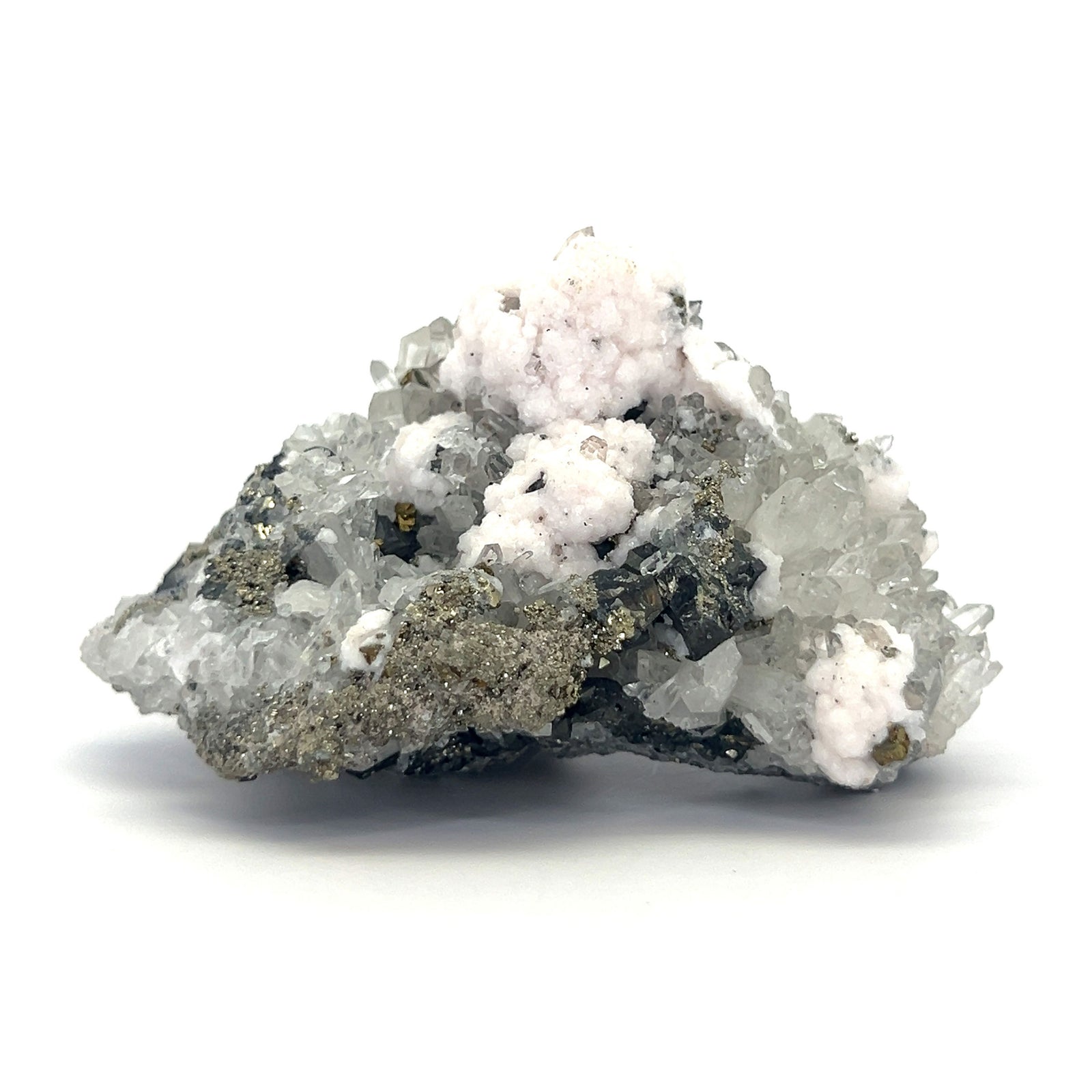 Calcite Quartz with Pyrite