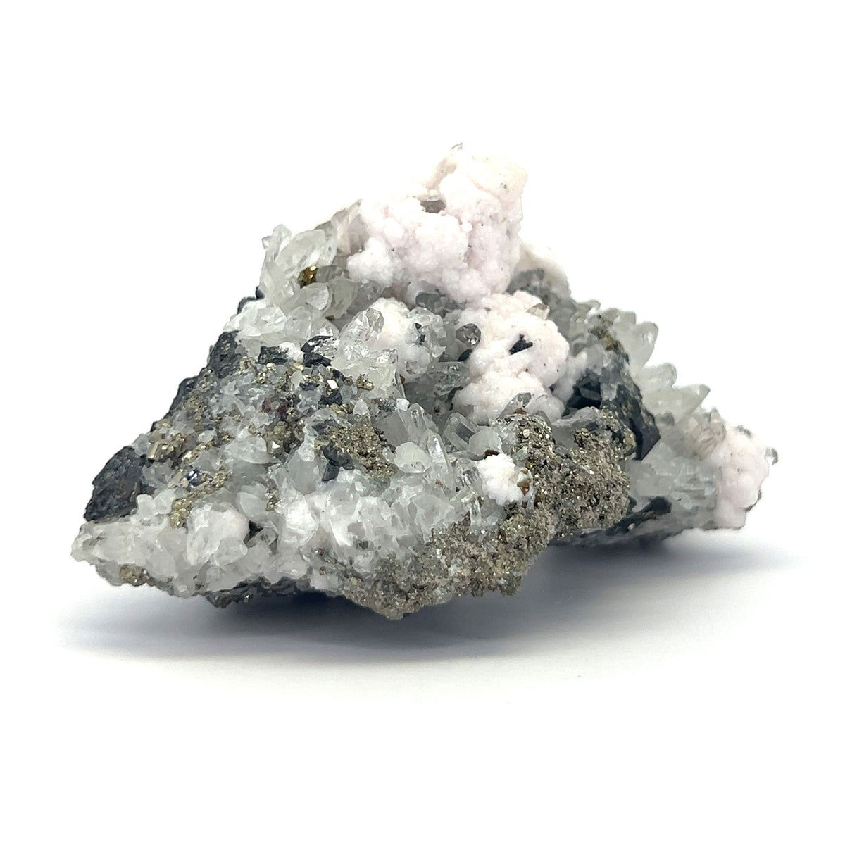 Calcite Quartz with Pyrite