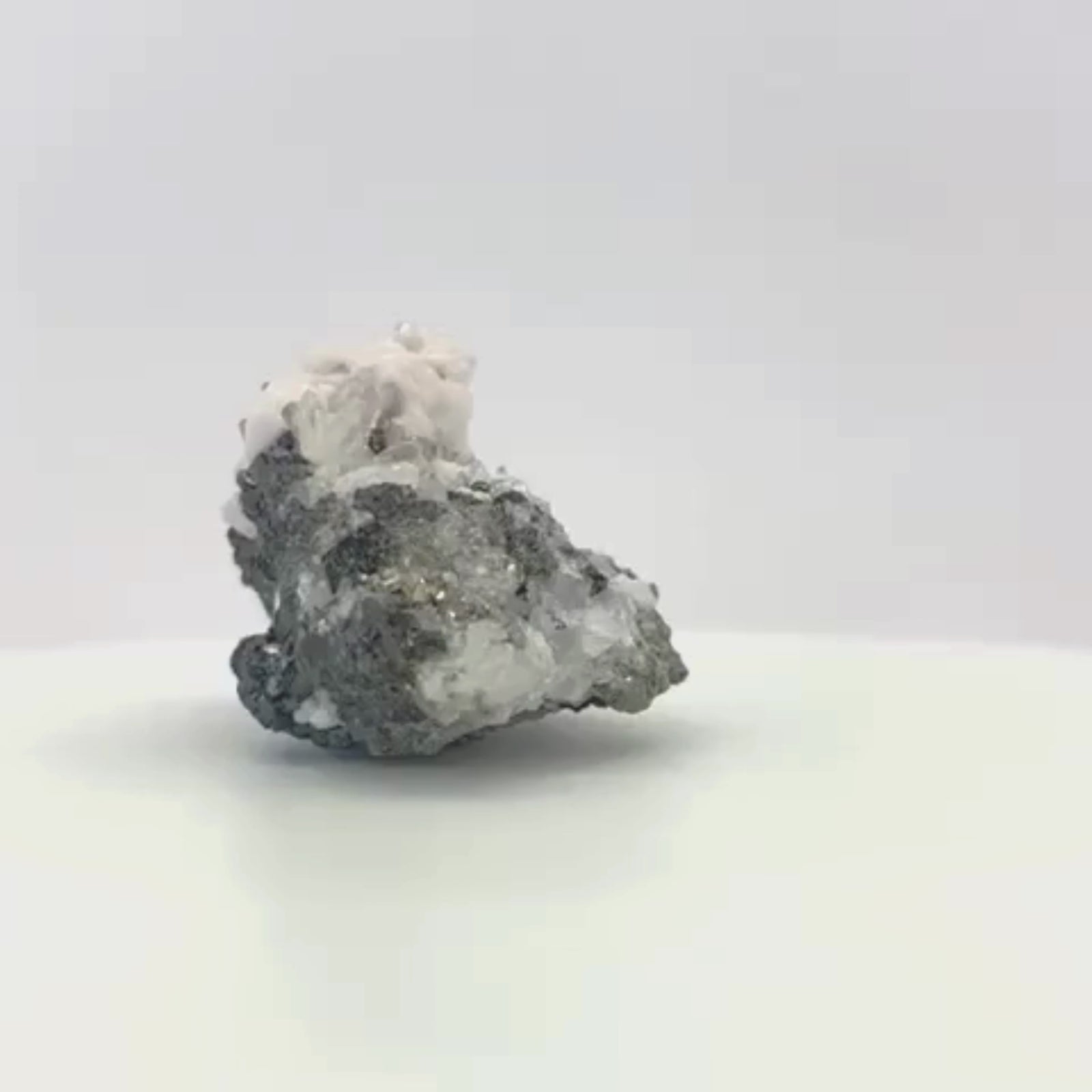 Calcite Quartz with Pyrite