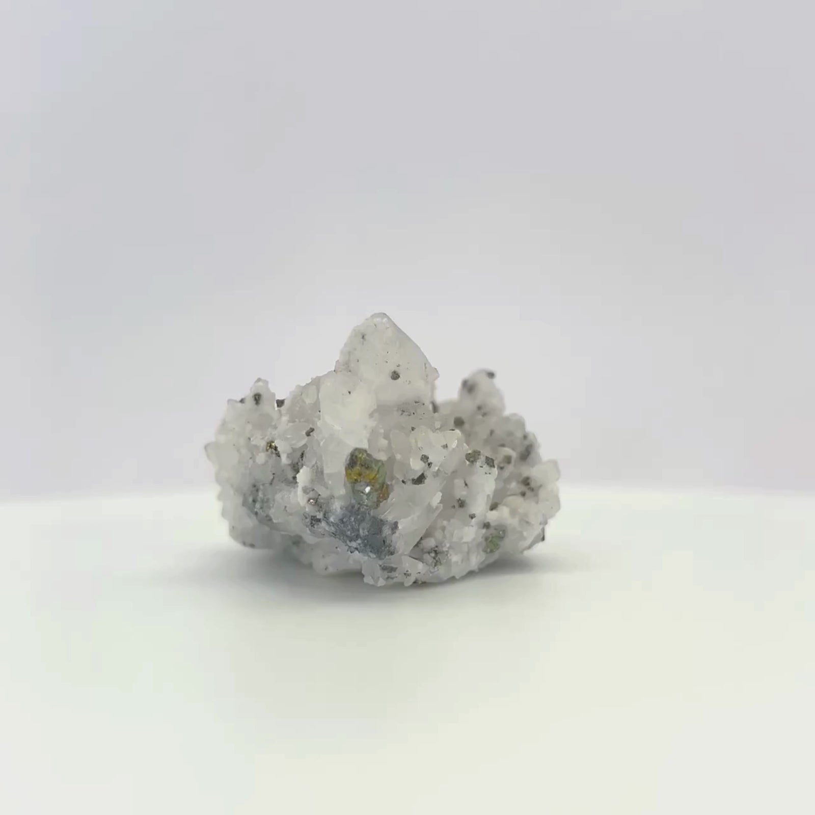 Calcite Quartz with Pyrite