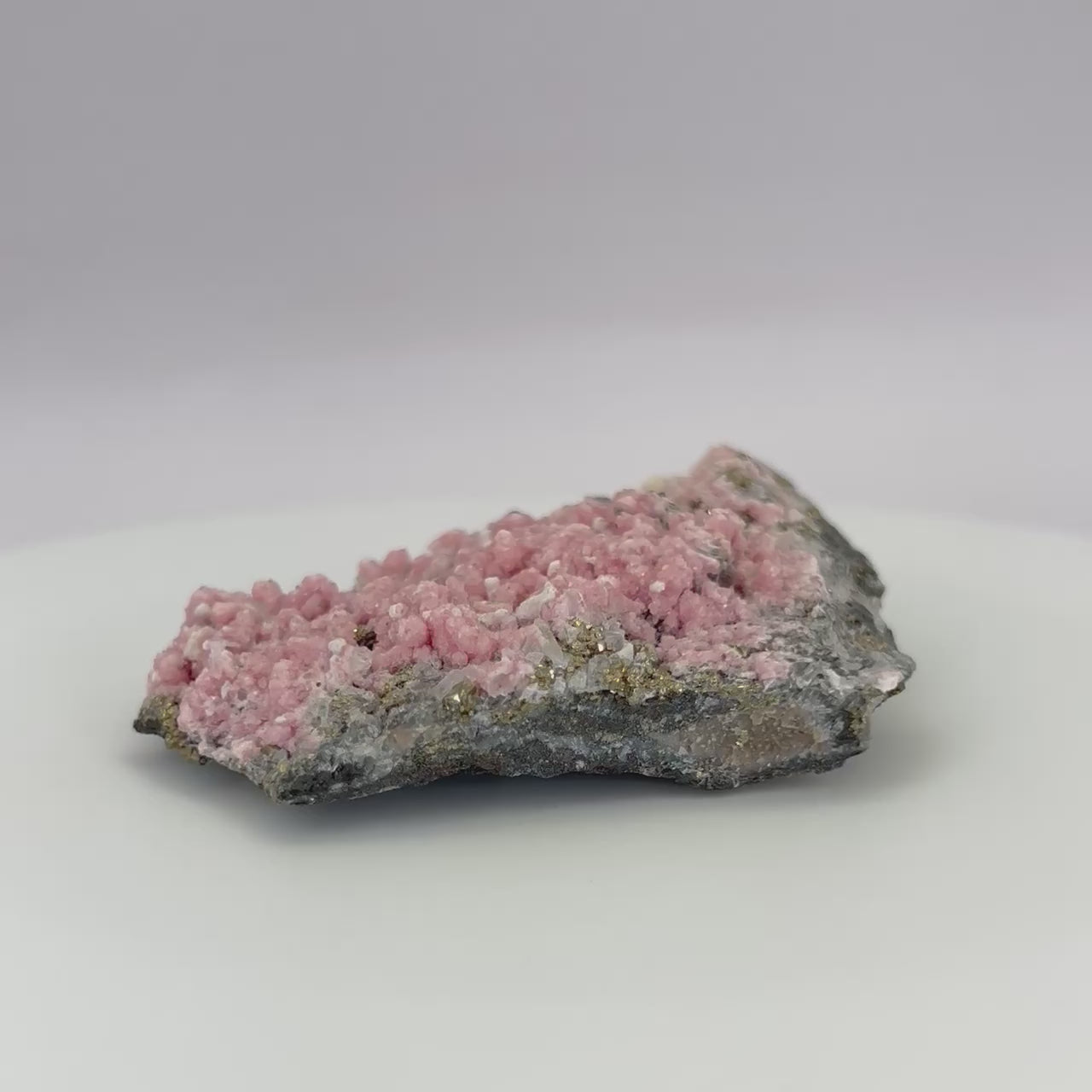 Rhodochrosite w/ Pyrite